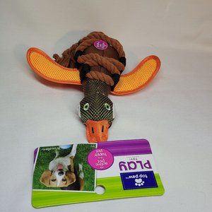 Top Paw Dog Play Migrator With Rope Toy 14" long NWT